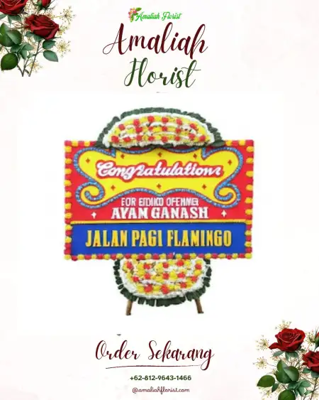 Sewa Papan Bunga Bantar Wangi